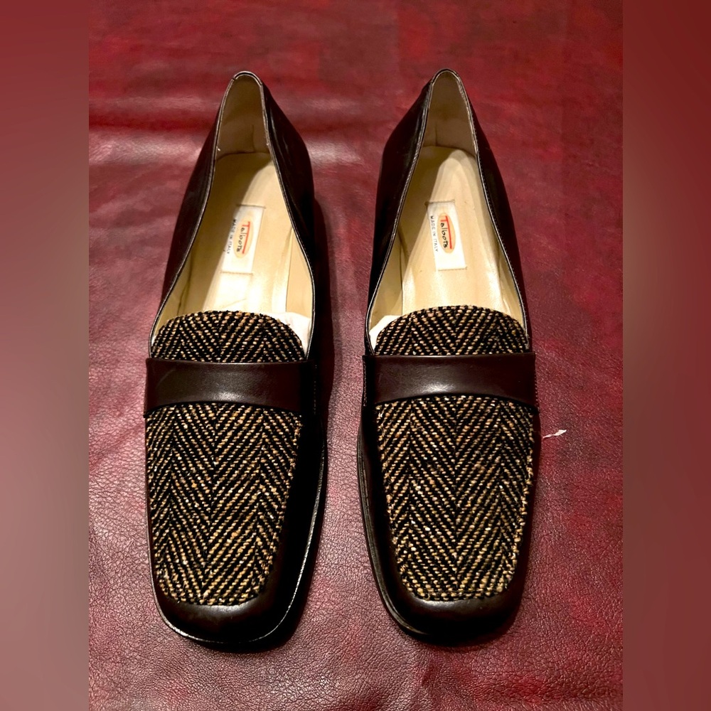Talbots Elegant Brown and Black Loafers